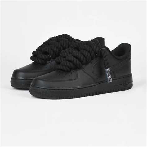 nike air force 1 schwarz weiße schnürsenkel|Nike Air Force 1 schuhe.